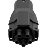 NRGkick Adattatore spina per colonnine di ricarica Tipo 2, max. 32A, 22kW Nero/Rosso