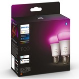 Philips Hue Philips Hue White and Color Ambiance 2 Lampadine Smart E27 75 W Philips Hue White and Color ambiance 2 Lampadine Smart E27 75 W, Lampadina intelligente, Bianco, Bluetooth/Zigbee, LED, E27, 2000 K