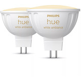 Philips Hue White Ambiance MR16 Smarter Spot confezione doppia 400 lm, Lampada a LED 