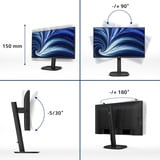 Philips Serie 3000 24B2U3301/00 Monitor PC 60,5 cm (23.8") 1920 x 1080 Pixel Full HD LCD Nero, Monitor LED Nero, 60,5 cm (23.8"), 1920 x 1080 Pixel, Full HD, LCD, 4 ms, Nero