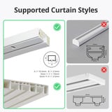 SwitchBot Smart Curtain 3 U Rail, Apertura del sipario bianco