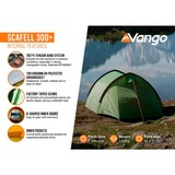 Vango TEUSCAFEL000001, Scafell 300 Plus verde/Orange