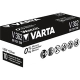 Varta SR721 SW/SR58/V362 1BL Batteria monouso Ossido d'argento (S) argento, Batteria monouso, SR58, Ossido d'argento (S), 1,55 V, 1 pz, 21 mAh