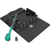 Wera 8100 SB 13 Set di cricchetti Zyklop Comfort, in pollici, 3/8", Set di strumenti Nero/Verde