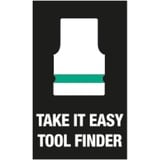 Wera 9607 Barra magnetica per bussole B Impaktor 1 set di bussole 3/8", chiave combinata   Nero/Verde