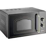 gorenje MO4250CLB Nero Microonde con grill Superficie piana 20 L 700 W, Forno a microonde Nero, Superficie piana, Microonde con grill, 20 L, 700 W, Manopola, Nero