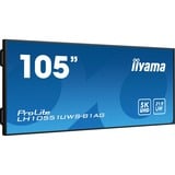 iiyama LH10551UWS-B1AG visualizzatore di messaggi Pannello piatto per segnaletica digitale 2,67 m (105") LED 500 cd/m² UltraWide 5K HD Nero 24/7, Public Display Nero, Pannello piatto per segnaletica digitale, 2,67 m (105"), LED, 5120 x 2160 Pixel, 24/7