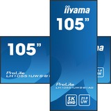 iiyama LH10551UWS-B1AG visualizzatore di messaggi Pannello piatto per segnaletica digitale 2,67 m (105") LED 500 cd/m² UltraWide 5K HD Nero 24/7, Public Display Nero, Pannello piatto per segnaletica digitale, 2,67 m (105"), LED, 5120 x 2160 Pixel, 24/7
