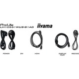 iiyama LH10551UWS-B1AG visualizzatore di messaggi Pannello piatto per segnaletica digitale 2,67 m (105") LED 500 cd/m² UltraWide 5K HD Nero 24/7, Public Display Nero, Pannello piatto per segnaletica digitale, 2,67 m (105"), LED, 5120 x 2160 Pixel, 24/7
