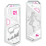 ASUS 90DD02H1-B09000, Disk enclosure bianco/Menta