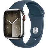 Apple Series 9 argento/blu scuro