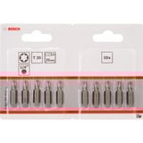 Bosch Bit di avvitamento extra duro 10 pz, Torcia, T20, Acciaio, 25 mm, 25,4 / 4 mm (1 / 4")