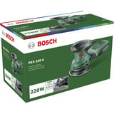 Bosch PEX 220 A Levigatrice orbitale 24000 OPM Nero, Verde, Levigatrice orbitale casuale verde/Nero, Levigatrice orbitale, Nero, Verde, 24000 OPM, 1,25 mm, 80 dB, 77 dB