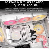 Corsair NAUTILUS 360 RS ARGB Ricondizionato, Raffreddamento ad acqua bianco