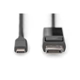 Digitus Cavo adattatore USB-C <> DisplayPort, bidirezionale Nero