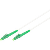 Digitus Cavo patch in fibra ottica simplex, rinforzato in acciaio, monomodale, LC/APC > LC/APC bianco