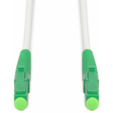 Digitus Cavo patch in fibra ottica simplex, rinforzato in acciaio, monomodale, LC/APC > LC/APC bianco