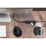 Digitus Hub USB 3.0 4 porte linea sottile Nero