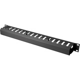 Digitus Pannello passacavi con copertura rimovibile per armadi da 483 mm (19"), 1HE, Instradamento dei cavi Nero, 1HE, Nero, Cina, 490 mm, 80 mm, 1960 cm³, 753,125 g