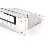 Digitus Pannello patch modulare, 24 porte RJ-45, Patch Panel argento