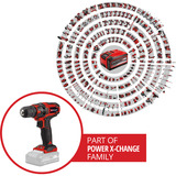 EINHELL Avvitatore a batteria Power X-Change TC-CD 18/35 Li - Solo, 18Volt, Trapano avvitatore rosso/Nero