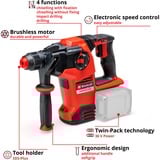 EINHELL HEROCCO 36/28, Trapano a percussione rosso/Nero