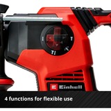 EINHELL Martello perforatore a batteria professionale HEROCCO 36/28, 36Volt (2x18Volt), Trapano a percussione rosso/Nero