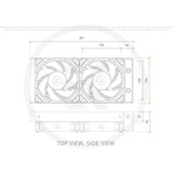 EKWB EK-Nucleus AIO CR240 Lux D-RGB, Raffreddamento ad acqua Nero