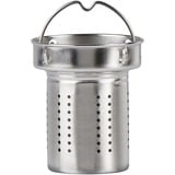 Emsa N20805 420 ml Trasparente, Tazza termica blu/trasparente, Trasparente, Vetro, Silicone, Acciaio inox, Cina, 420 ml, 82 mm