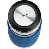 Emsa Tea Mug 420 ml Trasparente blu/trasparente, Trasparente, Vetro, Silicone, Acciaio inossidabile, Cina, 420 ml, 82 mm