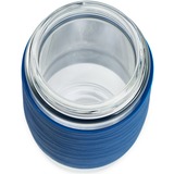 Emsa Tea Mug 420 ml Trasparente, Tazza termica blu/trasparente, Trasparente, Vetro, Silicone, Acciaio inossidabile, Cina, 420 ml, 82 mm