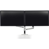 Ergotron LX Series Dual Stacking Arm 61 cm (24") Argento Scrivania, Base per monitor argento, 18,1 kg, 61 cm (24"), 75 x 75 mm, 100 x 100 mm, Regolazione altezza, Argento