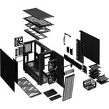Fractal Design Define 7 Midi Tower Nero, Chassis Tower Nero, Midi Tower, PC, Nero, ATX, micro ATX, Micro-ITX, Alluminio, Acciaio, 18,5 cm