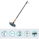 GARDENA Set di lavaggio Cleansystem soft con manico S, Spazzole di lavaggio grigio/Turchese