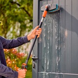 GARDENA Set di lavaggio Cleansystem soft con manico S, Spazzole di lavaggio grigio/Turchese