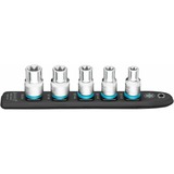 Hazet SmartRail 1/2" set di bussole esagonali esterne, 5 pezzi, chiave combinata   Nero