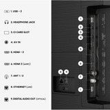 Hisense 75E7S, QLED TV Nero