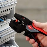 KNIPEX NexStrip Utensile multiuso per elettricista, Pinza stripper Nero/Rosso