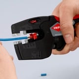 KNIPEX NexStrip Utensile multiuso per elettricista, Pinza stripper Nero/Rosso