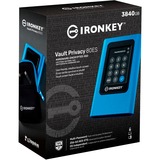 Kingston IronKey Vault Privacy 80 3.84 TB, Disco a stato solido blu/Nero