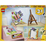 LEGO Creator 3-in-1 Quadro decorativo floreale, Giochi di costruzione 