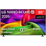 LG 85NU800B6LA.AEEQ, Televisore LED Nero