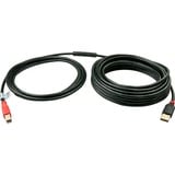 Lindy 42761 cavo USB 10 m USB 2.0 USB A USB B Nero, Rosso Nero, 10 m, USB A, USB B, USB 2.0, Maschio/Maschio, Nero, Rosso