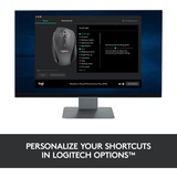 Logitech LGT-M705S Mouse antracite, Mano destra, Laser, RF Wireless, 1000 DPI, Nero