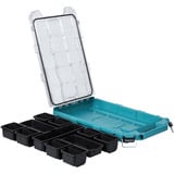Makita Organizer piatto M, Cassetta portautensili blu/trasparente