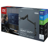 One for all Universal Schwerlast-Monitorarm DM 5110 Single Heavy Duty, Base per monitor Nero