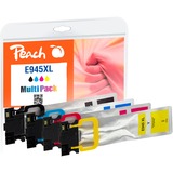 Peach PI200-796 cartuccia d'inchiostro 4 pz Compatibile Resa elevata (XL) Nero, Ciano, Magenta, Giallo Resa elevata (XL), 90 ml, 66 ml, 5000 pagine, 4 pz, Confezione combo