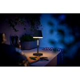 Philips Hue Lampada da tavolo portatile Hue Go Nero, Philips Hue White and Color ambiance Lampada da tavolo portatile Hue Go, Lampada da tavolo intelligente, Bluetooth/Zigbee, Nero, LED, Metallo, Lampadina/e non sostituibile/i