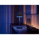 Philips Hue Lampada da tavolo portatile Hue Go Nero, Philips Hue White and Color ambiance Lampada da tavolo portatile Hue Go, Lampada da tavolo intelligente, Bluetooth/Zigbee, Nero, LED, Metallo, Lampadina/e non sostituibile/i