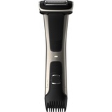 Philips Serie 7000 Bodygroom Rasoio Corpo BG7025/15, Tagliacappelli Nero/grigio, Bagnato e secco, Lama auto-affilante, Non richiede manutenzione (non necessita di lubrificazione), CA/Batteria, Nero